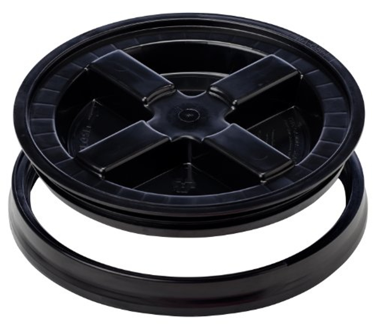 Black Bucket Lid - Snap On Bucket Lid for 3.5 & 5 Gallon Buckets from HTG  Supply