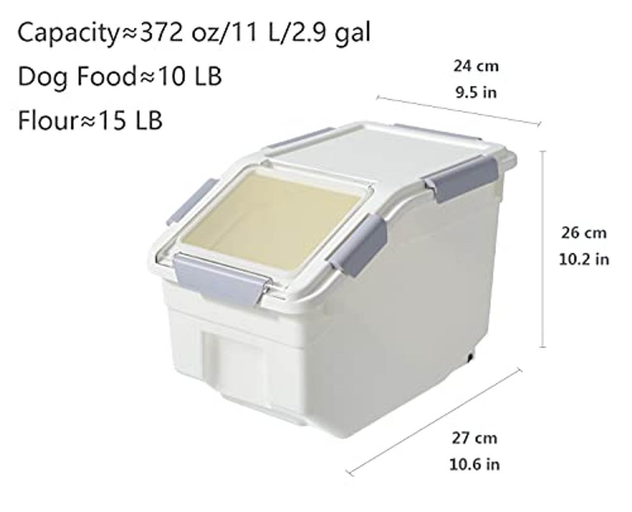 24 lb dog food container