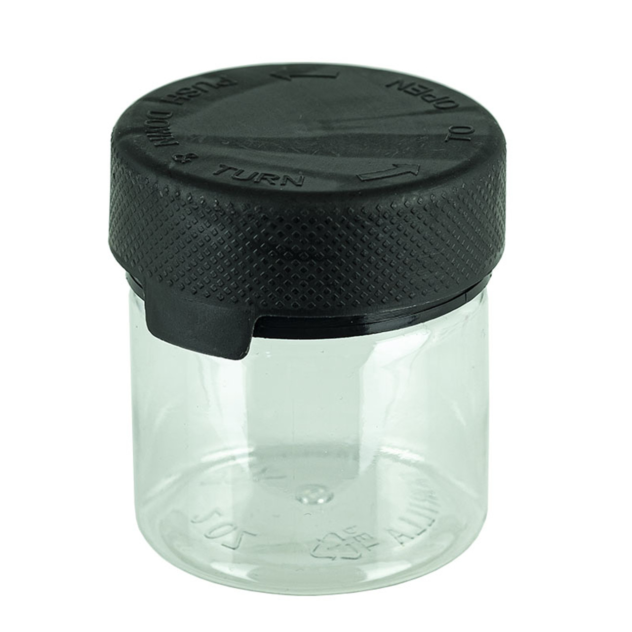 197-Ounce Plastic Jars with Lid (2 Count) - Wide Mouth Hexagon