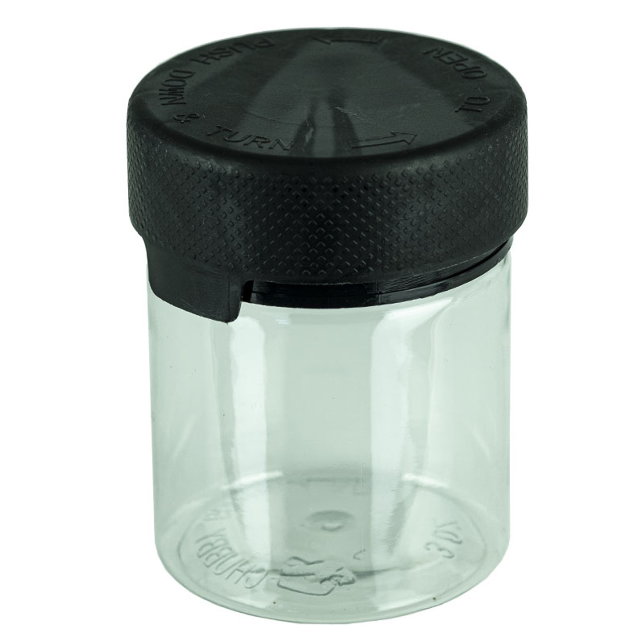 3oz PET Plastic Aviator Series by Chubby Gorilla TE/CRC Translucent Black  Container w/Solid Black Cap - Liquid Bottles LLC