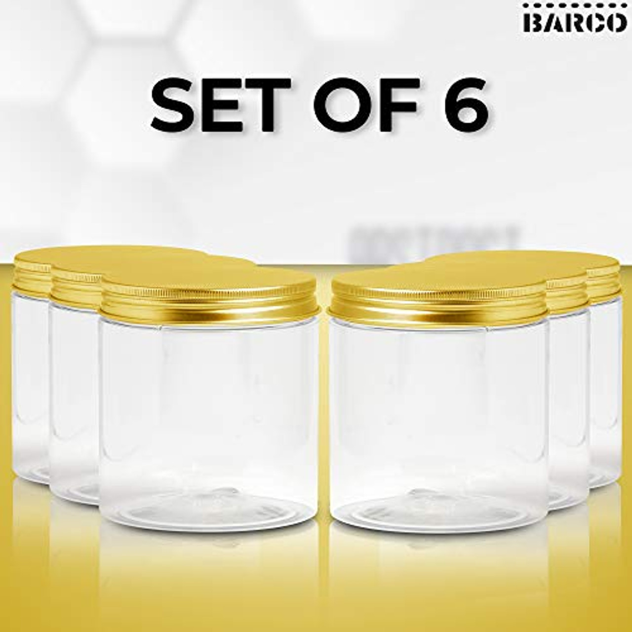 12 oz Eco Mason Glass Jar with Gold Lid