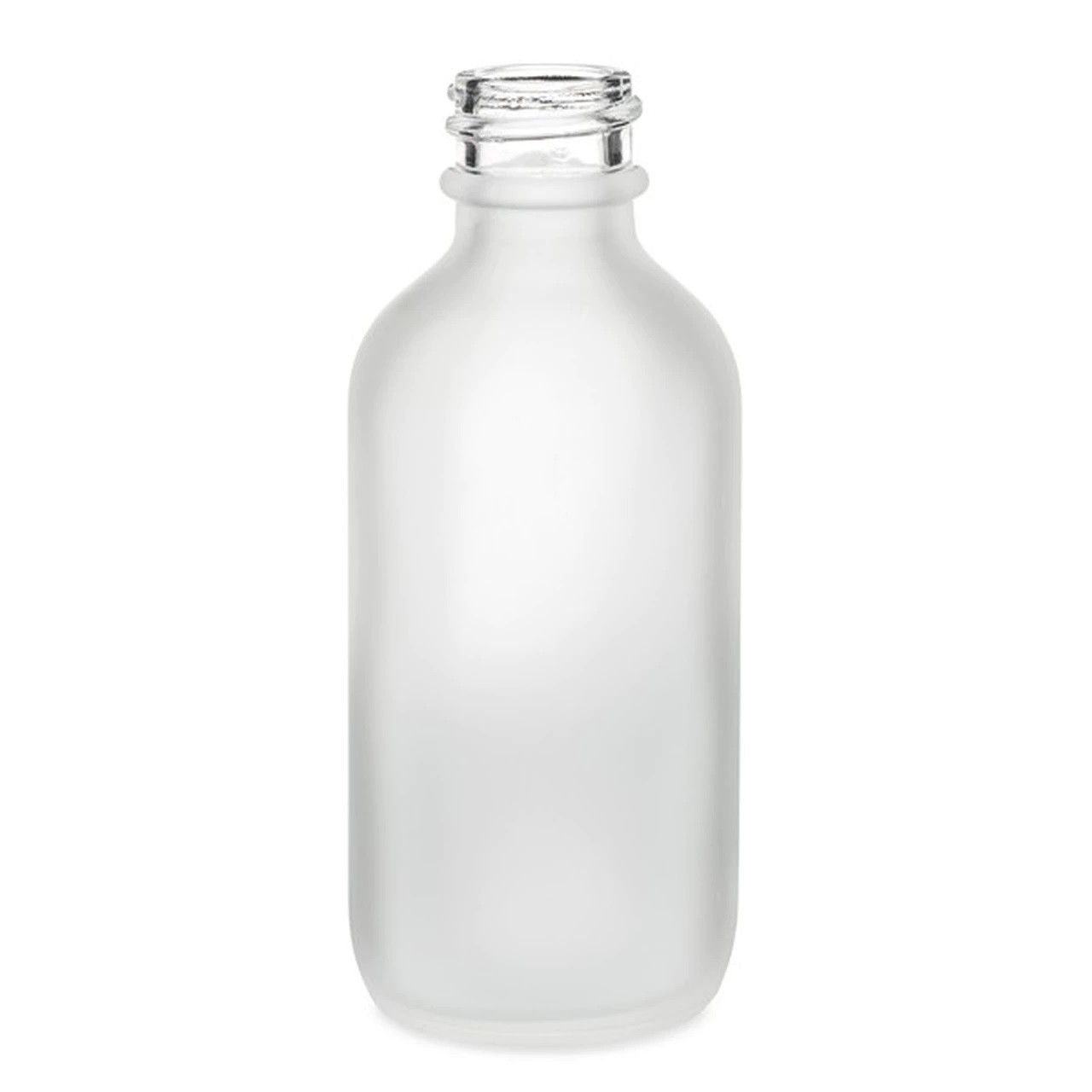 Gray Glass Long Neck Bottle w/Frosted Bottom, Large