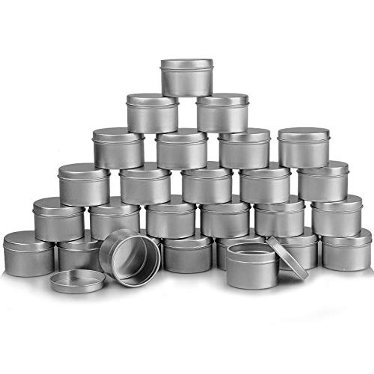 4 oz Round Candle Tins - Seamless Round Candle Tins