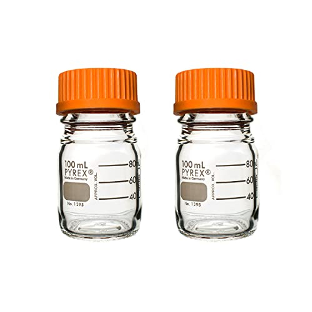 20mL Media Storage Bottle, 15 Pack Reagent Media Bottle Glass Bottles,  Amber