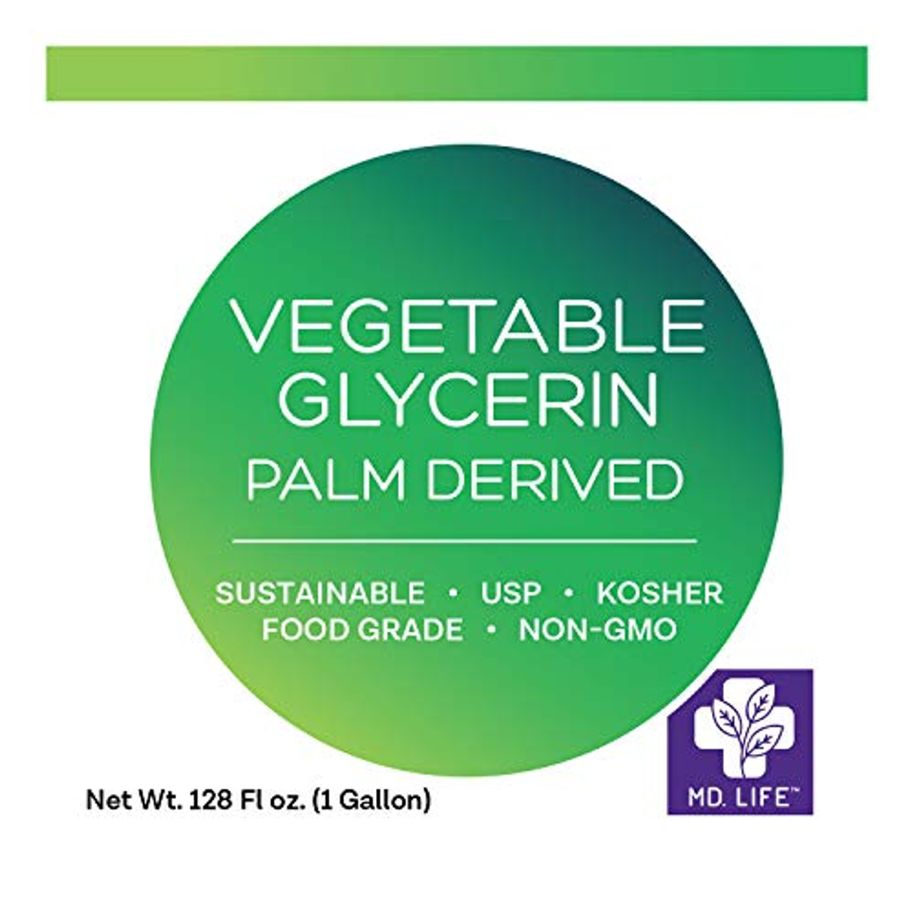 MD.LIFE Vegetable Glycerin Liquid Oil - Sustainable Food Grade Vegetable  Glycerine 1 Quart - Pharmaceutical Grade Glycerin