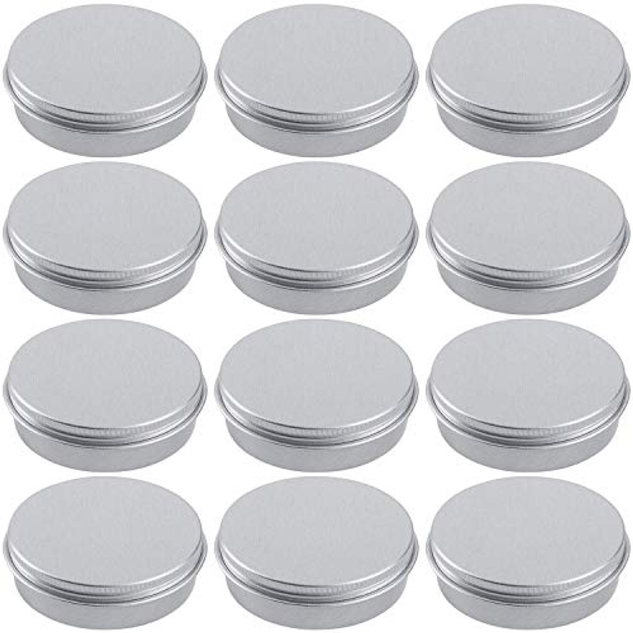 12Pack Mini Clear Plastic Paint Cans Small Empty Paint Cans for