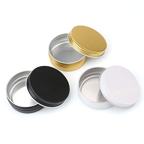 TMO Aluminium-Dosen Mit Schraubdeckel – 14 Stück, Je 30 Ml (1 Unze), Rund, Goldfarben Für Lippenbalsam & Aufbewahrung