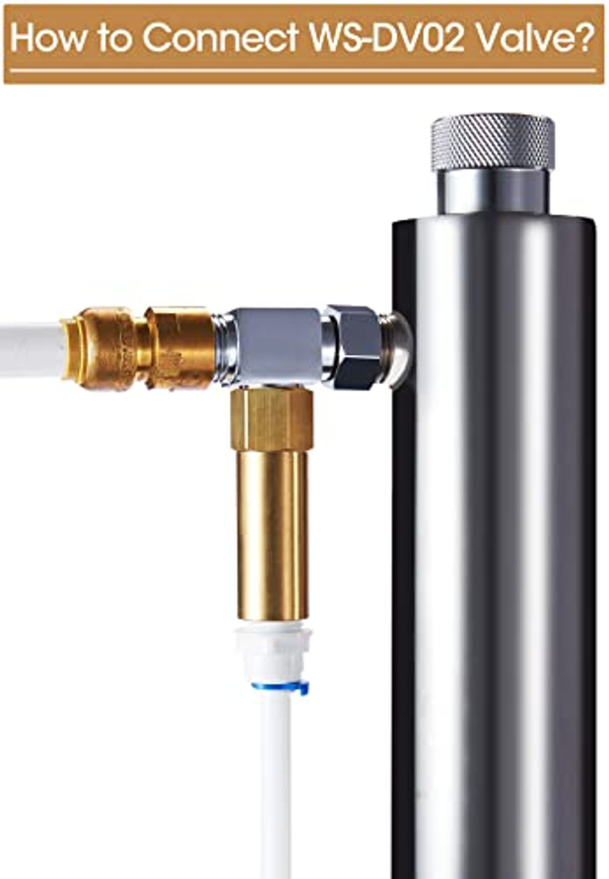 HQUA WS-DV02 Hot Water Drain Valve, Temperature Management Valve for HQUA  OWS-6 UV Water