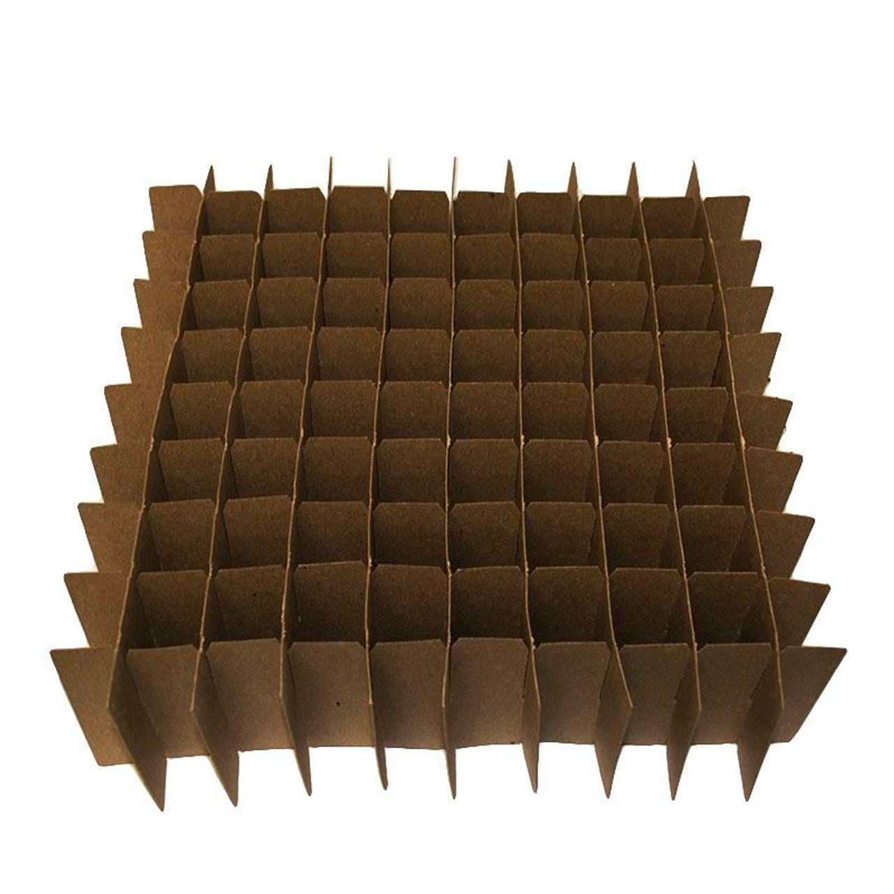 Chipboard Box Dividers 81 Cells for 1 oz (30ml) Boston Round (Pack of 10)  for E-Liquid Juice Vapor Cigarettes, Essential Oils, Cosmetics etc. Fits