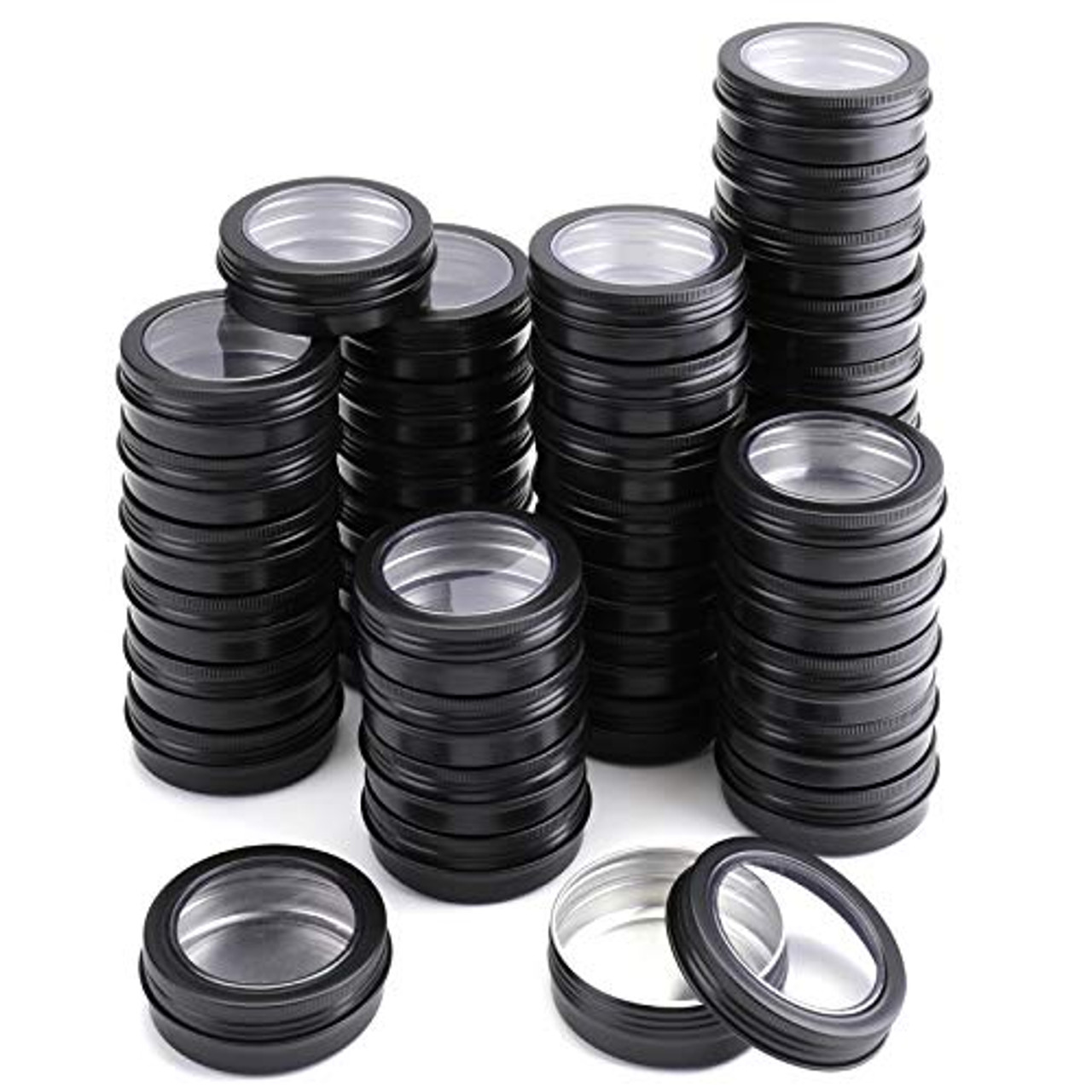 Candle Tins 24 Pcs, 8 oz Metal Candle Jars with Lids Portable Round Travel  Tin Empty