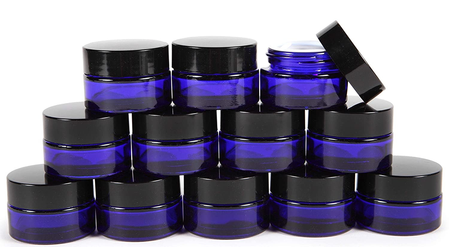 Cobalt Blue Glass Jars