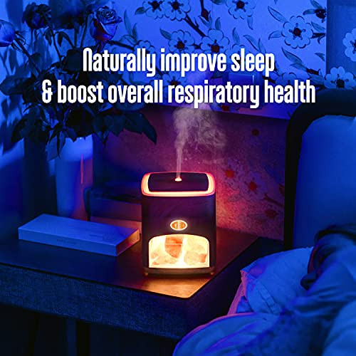 Himalayan Pink Salt Diffuser & 10 Essential Oils 2in1 Therapeutic