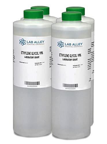 Ethylene Glycol Lab Grade, 4 x 1 Liter Case