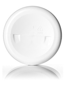 8 oz white HDPE single wall jar with 70-400 neck finish- Case of 320