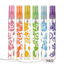 H&D 6pcs Glass Tube Empty Perfume Bottle perfect for Travelling or Gifts (multicolor)