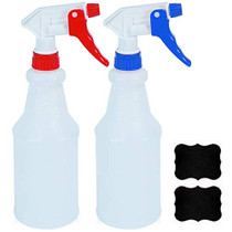 Cosywell Plastic Spray Bottles 750 ml Heavy Duty Spraying Bottle 2 Pack Leak Proof Mist Water Bottle for Chemical and Cleaning Solutions All-Purpose Adjustable Head Sprayer Assorted Colors