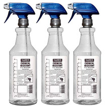 Chemically Resistant Professional Spray Bottles, 32oz (3-Pack)