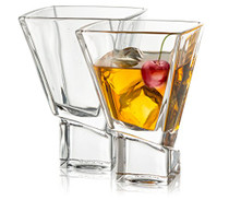 Carre 2-Piece Cocktail Glasses Set, 8 Ounce Martini Glasses