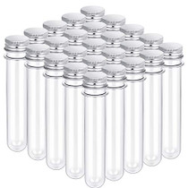 HNYYZL Bestsupplier 25 Pack Science Party Test Tubes 40 ml 25x140mm,Clear Plastic Test Tubes Gumball Candy Tubes, Bath Salt Vials Christmas Birthday Gifts