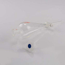 StonyLab Borosilicate Glass 125ml Heavy Wall Conical Separatory Funnel with 19/26 Joints and PTFE Stopcock - 125mL
