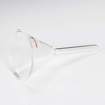 StonyLab 2-Pack Glass Heavy Wall Funnel Borosilicate Glass Funnel, Short Stem 120mm Diameter, 120mm Stem Length
