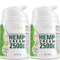 Hemp Cream by New Age - Help Relieve Discomfort in Knees, Joints, and Lower Back - Natural Hemp Extract Cream - Made in USA - 2 Pack