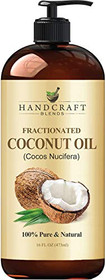 Fractionated Coconut Oil - 100% Pure & Natural Premium Grade Coconut Carrier Oil for Essential Oils, Massage Oil, Moisturizing Hair Oil & Body Oil - 16 fl. Oz