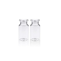 LabZhang 10ml Sample Bottles Pack of 238-glass Transparent Bottom headspace Sample Bottles, chamfered Surface Treatment, 10ml Capacity