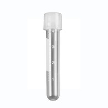 Culture Tube, 5mL, 12 x 75mm, PP,  w/ attached 2-position screw-cap, printed graduations, sterile, 20 bags of 25 tubes, 500/case