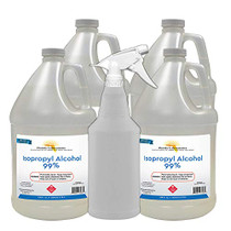 Isopropyl Alcohol Grade 99% Anhydrous - 4 Gallon - Empty Bottle Sprayer Included