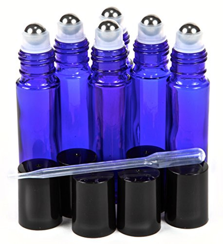 Essential Oil Roller Bottles, 48 Pack Hoa Kinh 10ml Empty Glass Amber