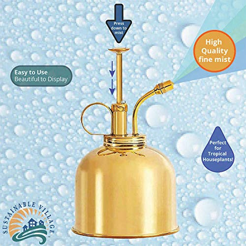 BRASS PLANT MISTER Indoor Plant Mister, Terrarium Mister, Orchid