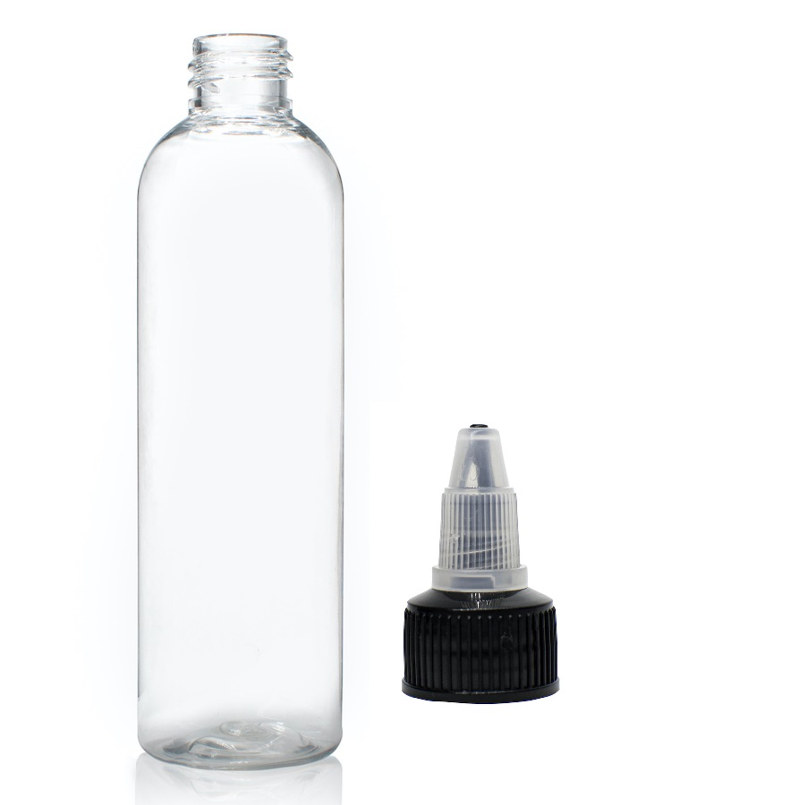 30ml Clear PET Plastic Dropper Bottles with Child Safety Cap Bag of 50
