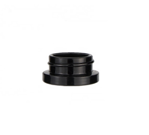 5 ml Glossy Black Glass Concentrate Container 28mm w/ Cap -504 Count