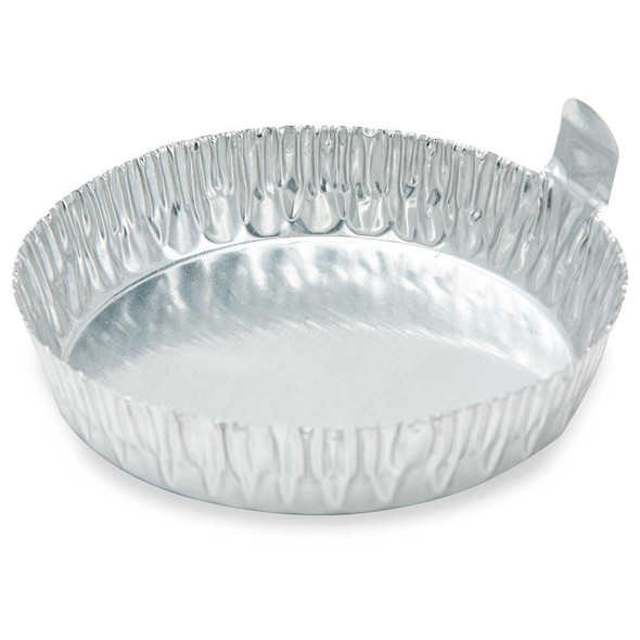 Aluminum Dish, 76mm, 2.0g (80mL), Crimped Side with Tab, 100/Pack, 10 Packs/Carton
