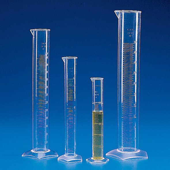 Graduated Cylinder, PMP (TPX), Molded Graduations, 500mL