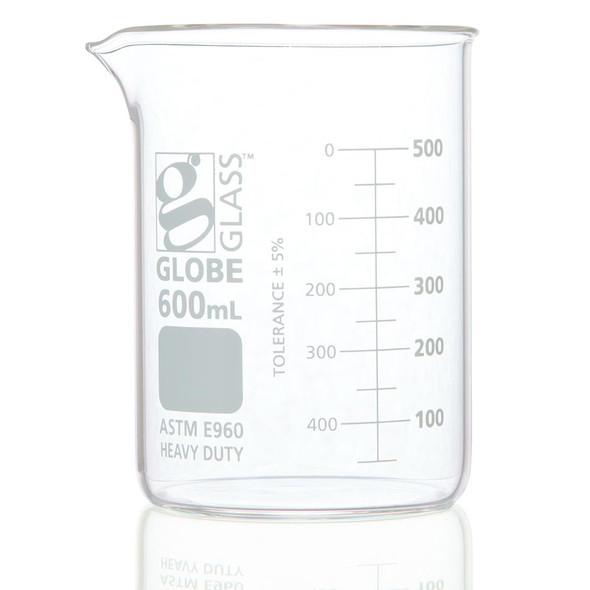 Beaker Globe Glass 250ml Low Form Griffin Styleheavy Duty Dual Graduations Astm E960 12box 0455
