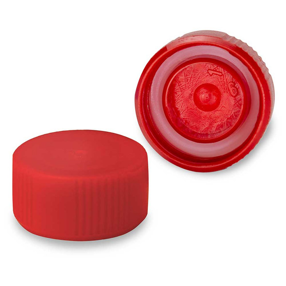 Screw Cap for Microtube, with O-Ring, Red