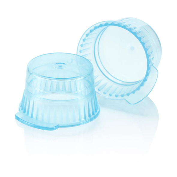 Snap Cap, Translucent Blue, PE, for 13mm Glass and Evacuated Tubes and 12mm Plastic Test Tubes