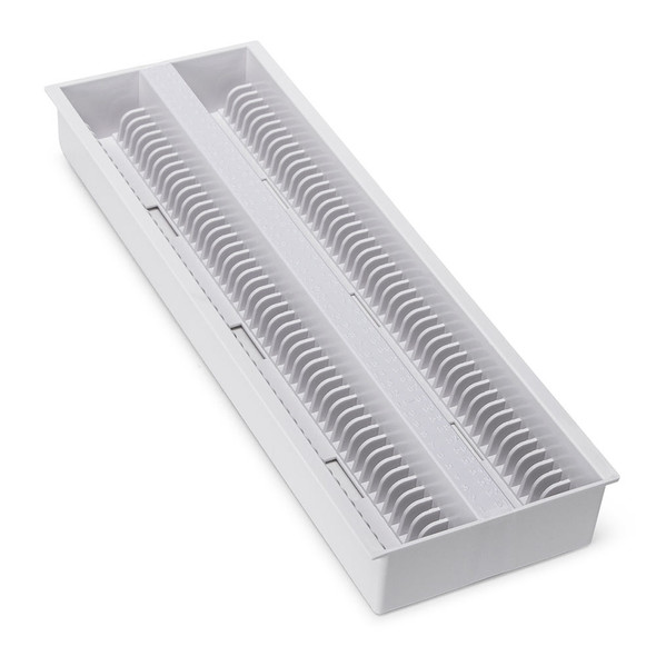 Slide Draining Tray, 100-Place for up to 200 Slides, ABS, White, 12/Unit