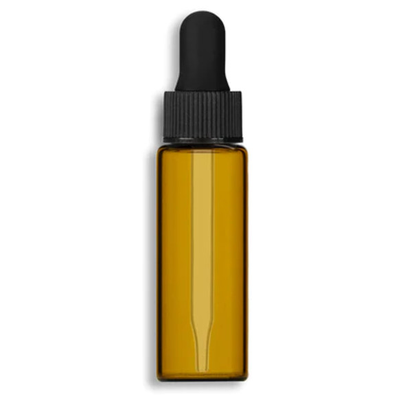 5ml Amber Vials w/ Black Dropper- Case of 306