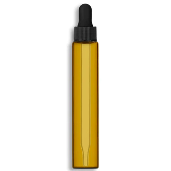 15ml Amber Vials w/ Black Dropper- Case of 218