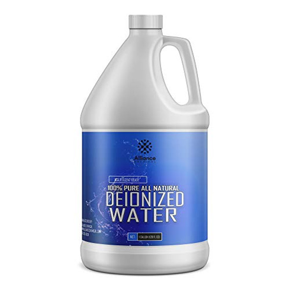 Deionized Water - 1 Gallon - Demineralized ACS Laboratory Grade - Softener for Washing & Cleaning, Automotive Battery Cooling, Laboratory Equipment - Alliance Chemical