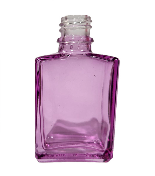 1 oz Purple SQUARE Glass Bottle w/ 18-415 Tamper Evident Neck Finish