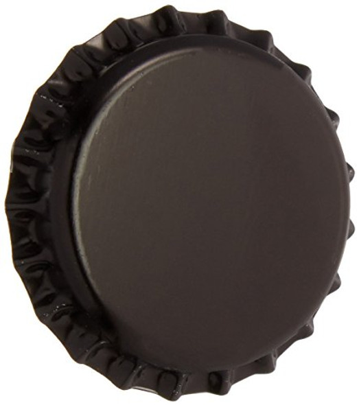 144 Oxygen Absorbing Beer Bottle Caps, 26mm US Standard size Pry-off Black Crown Caps for Homebrew, PVC Free Caps for Beer Bottles