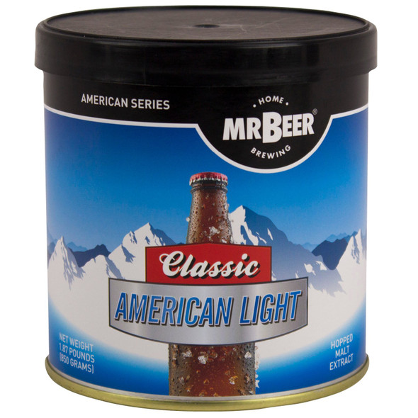 Mr. Beer Classic American Light 2 Gallon Homebrewing Refill, Multicolor