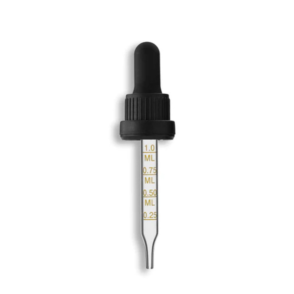 18-415 Tamper Evident Dropper Assembly- Graduated 89mm Length