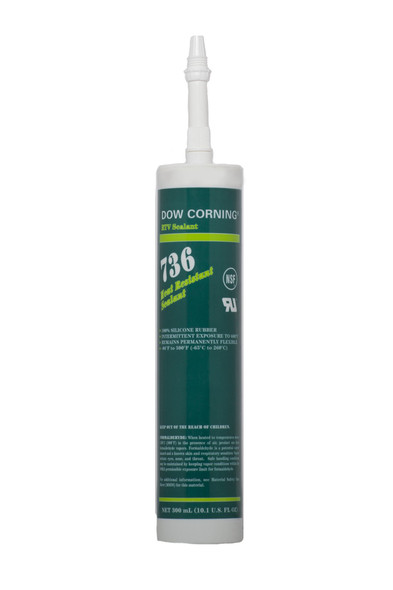 Dow Corning 2086433 736 Red Heat Resistant Sealant, -65 to 260 Degree C, 300 mL