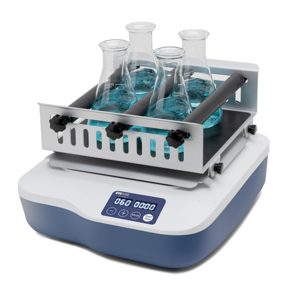 Digital Orbital Shaker 40-200RPM, Replaceable Workplate 9.85"x9.65" Capacity 2KGS, Orbital Rotator Shaker with Continuous Mode or Timer Mode(1min-99h59min), Labs and Classrooms