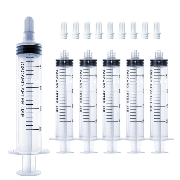 20mL Luer Lock Syringe (No Needle) - Sterile, Individually Wrapped - Pack of 30, Accurate Liquid Measurement, Leak-Proof Design